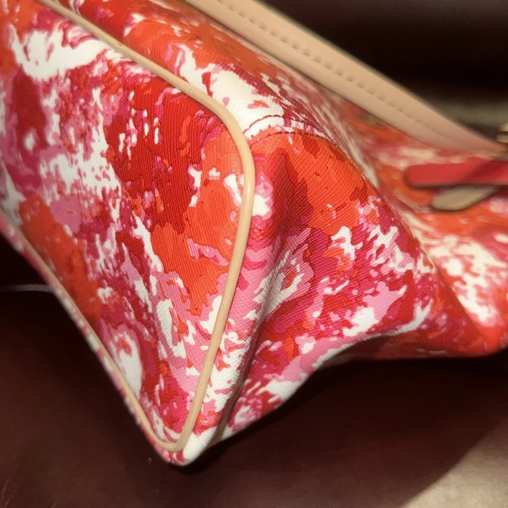 New Coach Peyton Floral Leather Zip Top Tote **Read description** - Picture 8 of 16